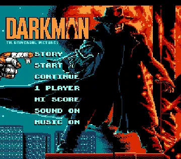 Darkman (Europe) screen shot title